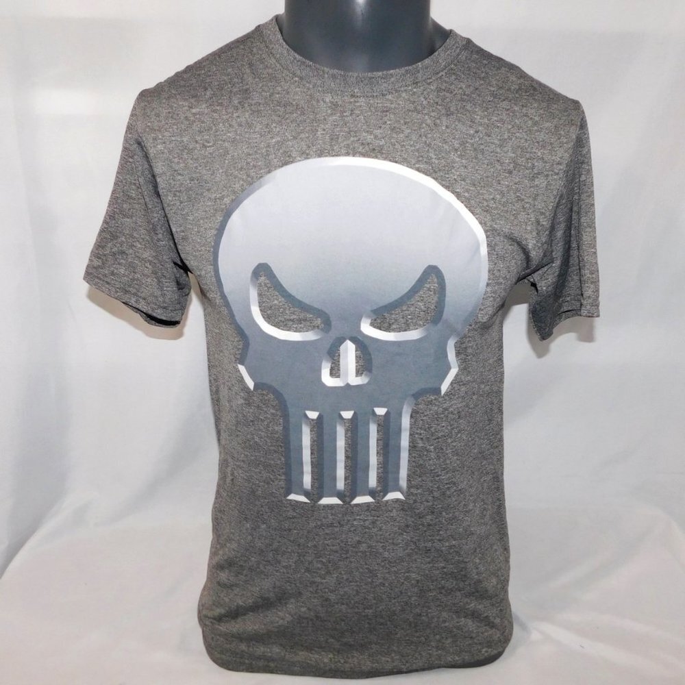 Marvel The Punisher Gray Graphic T shirt Mens S